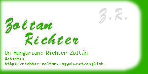 zoltan richter business card